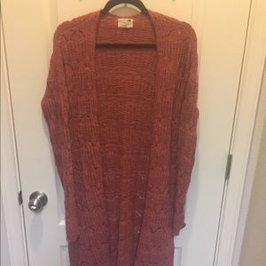 Orange cardigan